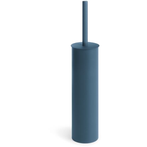 Lineabeta - Runder Wand-/Stütz-Toilettenbürstenhalter aus mattblauem Stahl