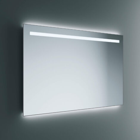 Lineabeta - Specchio LED Europa 120x80cm con cornice nera e