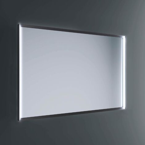 Lineabeta - Specchio LED Pyxis 60x80cm dimmerabile con cornice