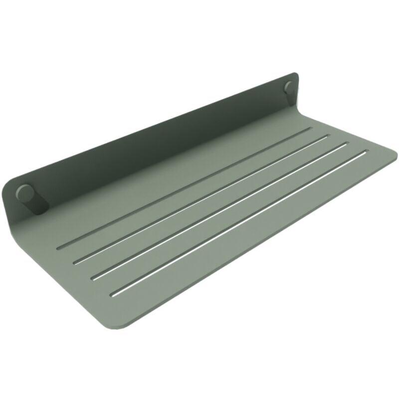 Tablette de douche L.30 H.4,5 cm Saeta mat vert sauge - Lineabeta