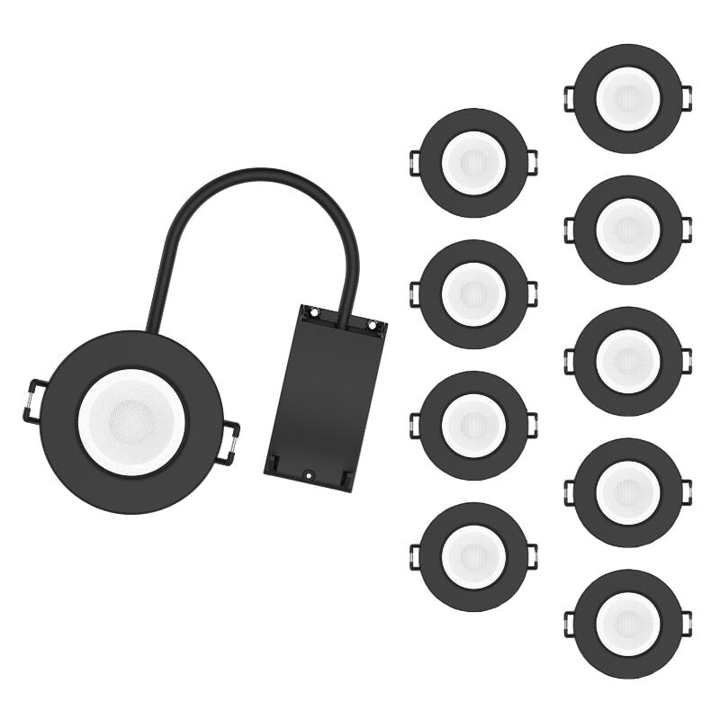 Silumen - Spot Encastrable 6W Dimmable cct IP65 noir - 3000K/4000K/6500K (