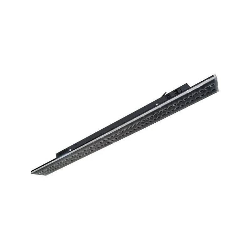 Silumen - Spot Linéaire led sur Rail Triphasé 150cm Noir - Puissance Ajust