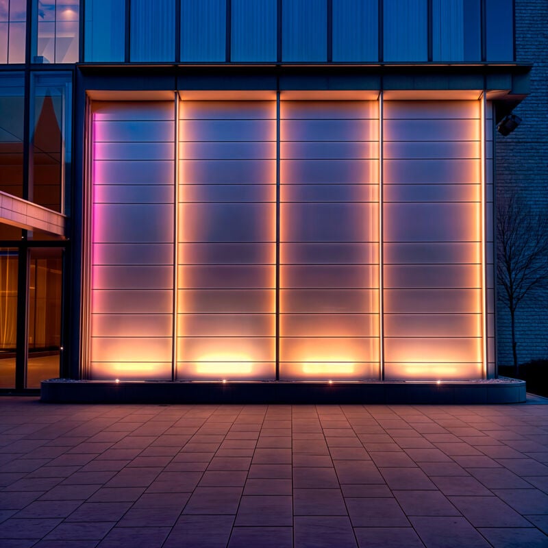 Efectoled - Linéaire Wallwasher led rgb 18W IP65 50cm rgb