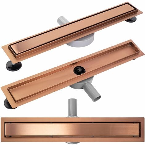 Linear drain Rea Pure Neo Brushed copper 70