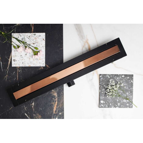 Linear Drain Shiny Rose Gold - Super Low - LINE PRO - Chrom Rose Gold 50 cm