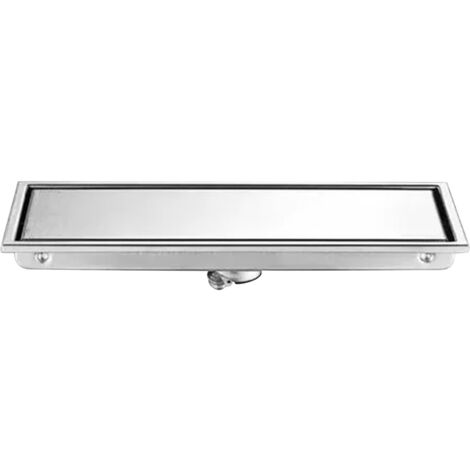 Linear Floor Drain Rectangular Prevent Clogging 304 Stainless Steel Long Shower Drain for Bathroom Kitchen