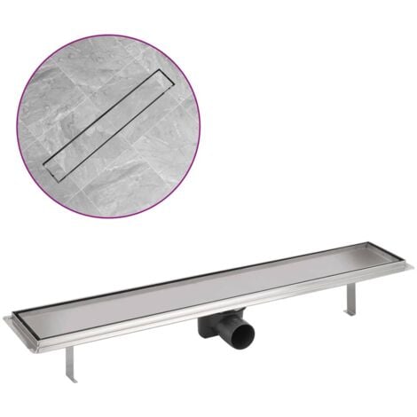 Linear Shower Drain 730x140 mm Stainless Steel