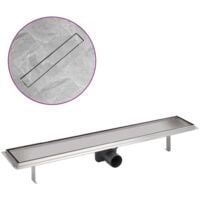 Linear Shower Drain 730x140 mm Stainless Steel