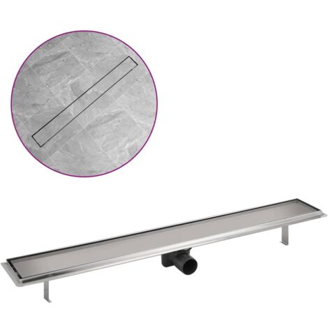 Linear Shower Drain 930x140 mm Stainless Steel