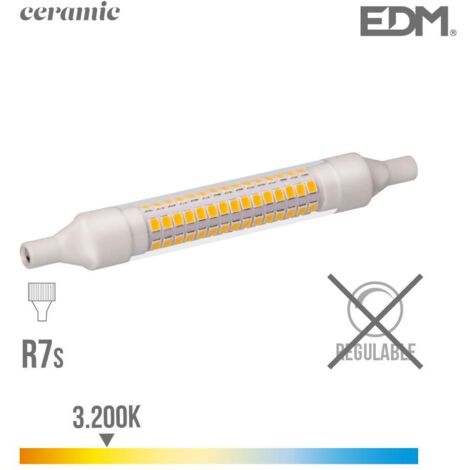Lineare EDM-LED-Lampe 118 mm R7S 9 W 1150 lm 3000 K warmes Licht 118 x Ø 16 mm