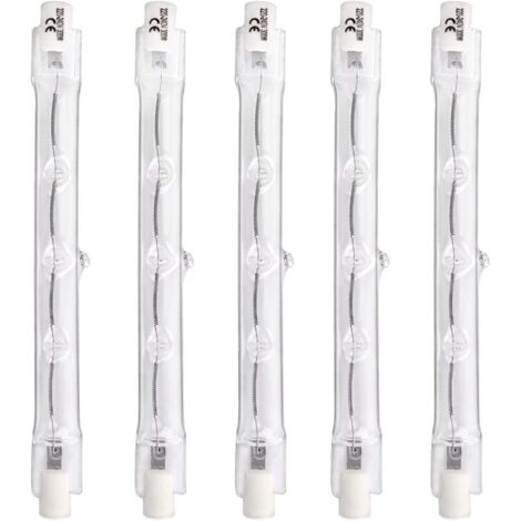 Lineare Halogenlampe R7s, 118 mm, 300 W, dimmbar, warmweiß (2700 K), 4500 lm, 220 V, doppelseitiger R7s-Fluter