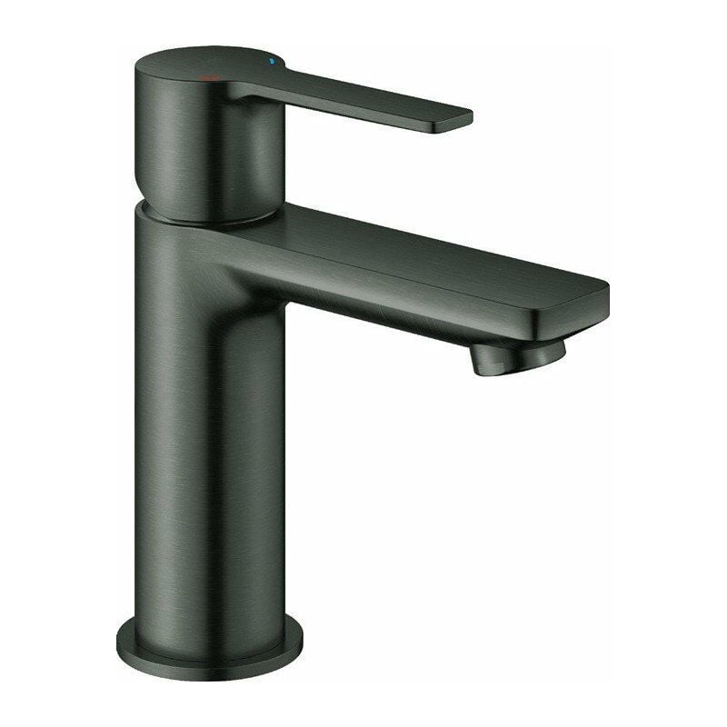 

LINEARE Mezclador monomando de lavabo DN 15 cuerpo liso1 1/4 pulgada XSlim duro grafito