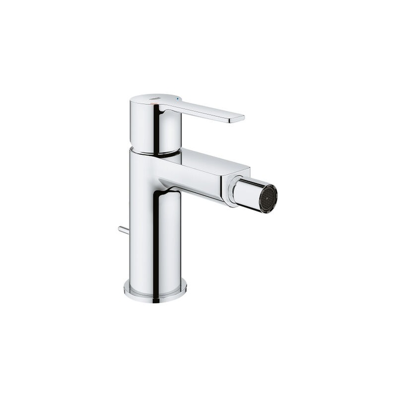 

Grohe - Mezclador lineal grande para bidé de una mano, con juego de desagüe, color: súper acero - 33848DC1