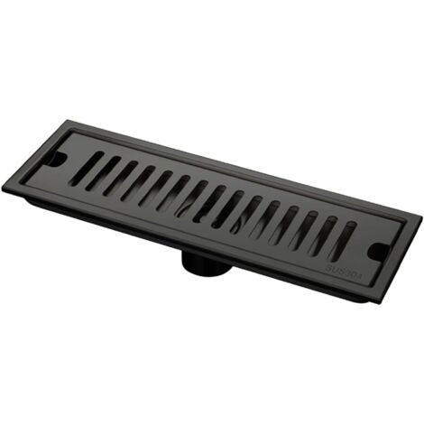 Linearer Bodenablauf aus Edelstahl, linearer Badezimmer-Bodenablauf, Duschablauf mit Schienensystem, Duschfilterablauf, Filterplatte