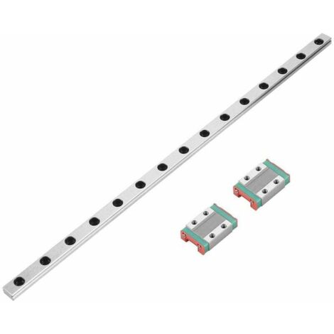 Linearführungsschiene 300 mm MGN9B Linearführungsschiene 9 mm Breite Professionelle Linearbewegungsschiene mit 2 Schienenblöcken MGN9B