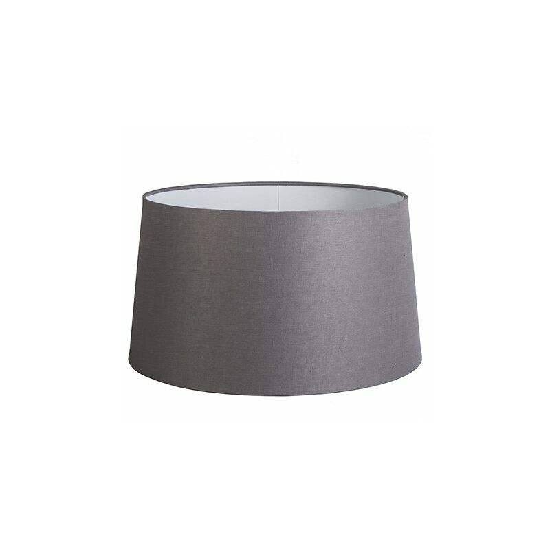 Linen Lampshade Dark Grey Round Angled 45/40/25