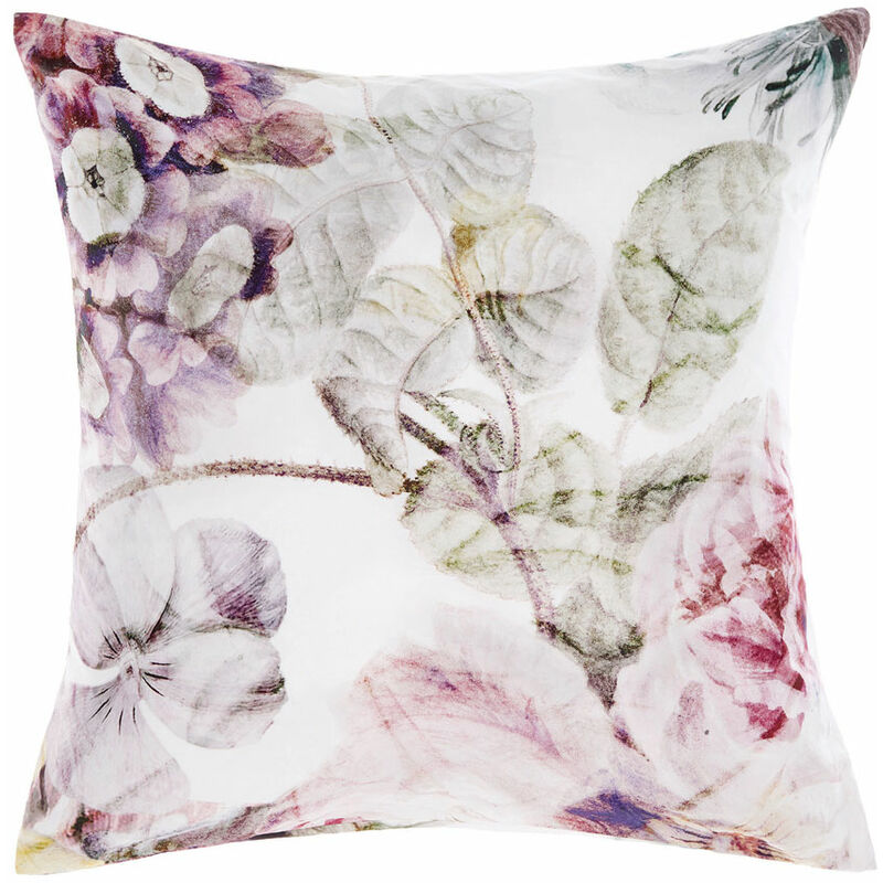 Ellaria Floral Digital Print 100% Cotton Continental Pillow Case, Multi - Linen House
