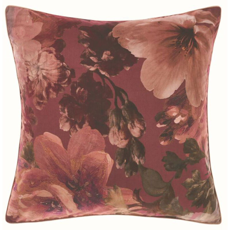 Floriane Pillow Sham 65x65cm Clay/Botanical - Clay/Botanical - Linen House