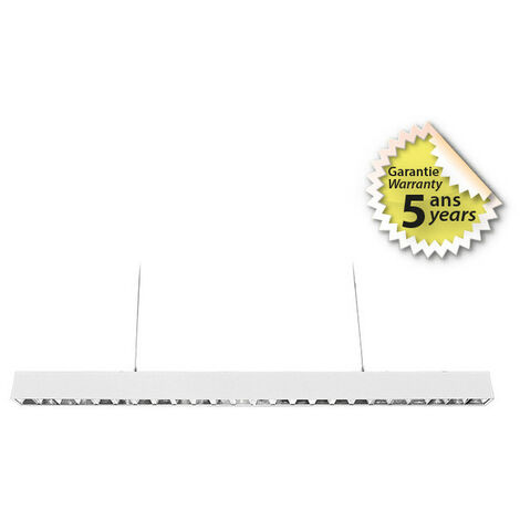 LINEO REFLECTEUR LINEAIRE 1200MM 30W 4000K BLC UGR 19 DALI 5ANSMIIDEX VISION-EL100177