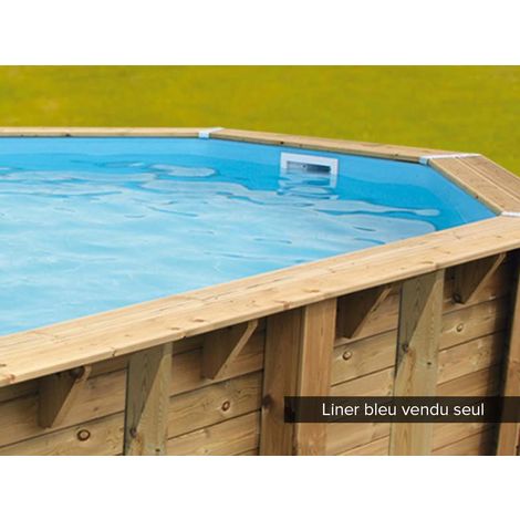 Liner Gris Piscine Bois Linéa 800 X 500 X 140 M Ubbink