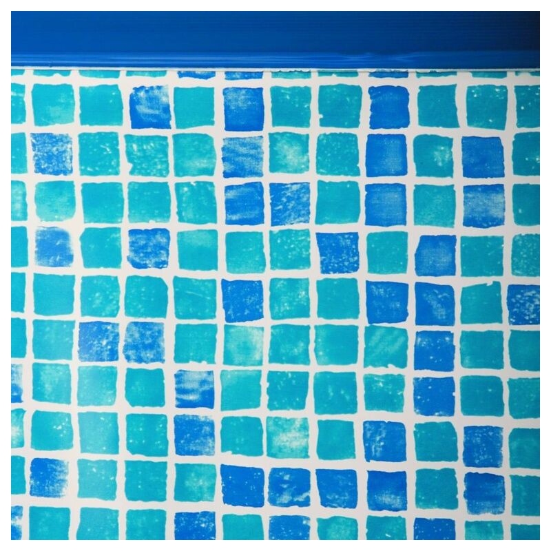 Liner 0,50 bleu grésite piscine ovale 9,15m x 4,70m x 1,32m - GRE