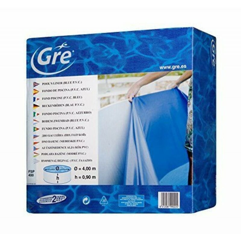 Liner piscina GRE ovale azzurro 800x470x120 cm