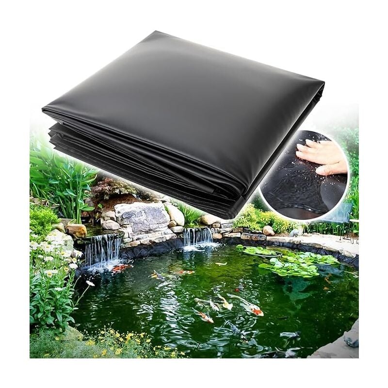 Liner de bassin pour bassin à poissons, piscine, à membrane renforcée 3 m x 2 m 20S(0.20mm),membrane de piscine