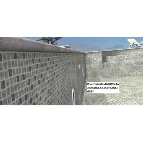 Liner mosaico byzance grey per piscine interrate Alkorplan 3000