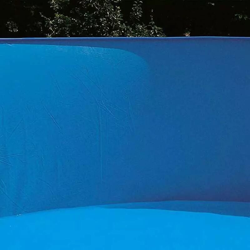 Liner Overlap ovale bleu uni (dim. 5.49x3.66m)