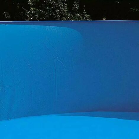 Liner Overlap rond bleu uni (dim. 5.49m)