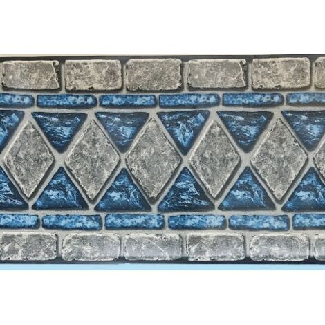 Liner Piscine 75/100 Bleu Clair Frise Lancashire Ø3.60m H1.32m