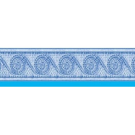 Liner Piscine 75/100 Bleu Foncé Frise Carthage 5.50x3.70m
