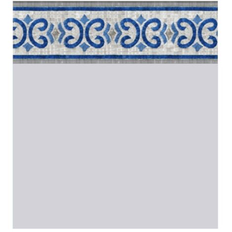 Liner Piscine 75/100 Gris Frise Oxford 6.10x3.70m H1.30m