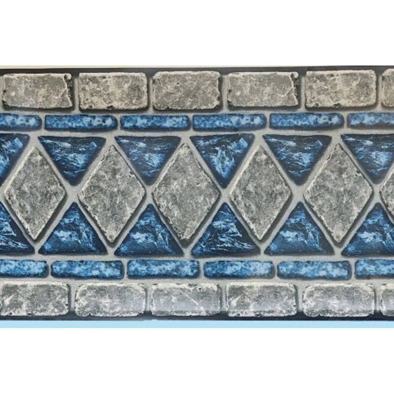 Piscineo - Liner Piscine 75/100 Bleu Clair Frise Lancashire Ø3.60m H1.32m