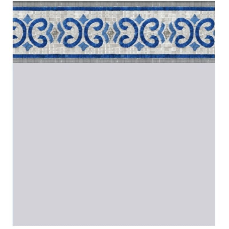 Liner Piscine 75/100 Gris Oxford 5.50x3.70m H1.32m Étanche