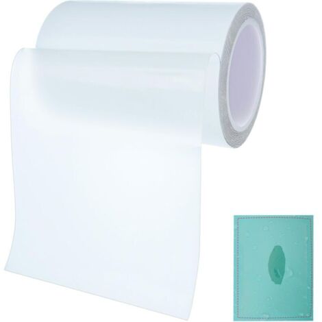 Liner Piscine Kit de Réparation Piscine en TPU Auto-Adhésifs, Patch étanche sous l'eau, Patchs Réparation de Tente, Ruban Réparation 10 cm x 100 cm pour lit d'eau, Piscine, Liner de