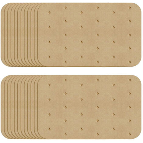 Liner Pour Friteuse À Air - Papier Cuisson Jetable Non Adhérent - 14 x 20,5 cm - Convient Pour Friteuse À Air, Cuiseur Vapeur, Four À Micro-ondes - 120 Pièces