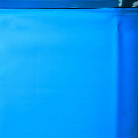 Liner uni bleu pour piscine Ø 4,6 m x 1,20 m - 30/100e - Pour overlap (non fourni)
