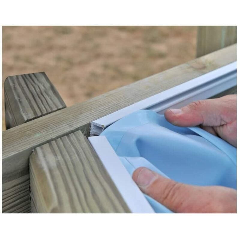 Liner piscine Sunbay Couleur liner: Bleu - Dimensions piscine: Ananas 4,28 x 1,17 m