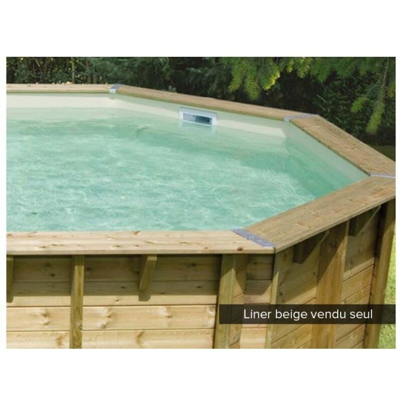 Liner seul Beige pour piscine bois Azura 4,90 x 3,55 x 1,30 m Ubbink