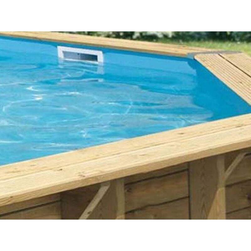 Liner piscine hors-sol Ubbink 335x485xH120cm 75/100ème coloris bleu