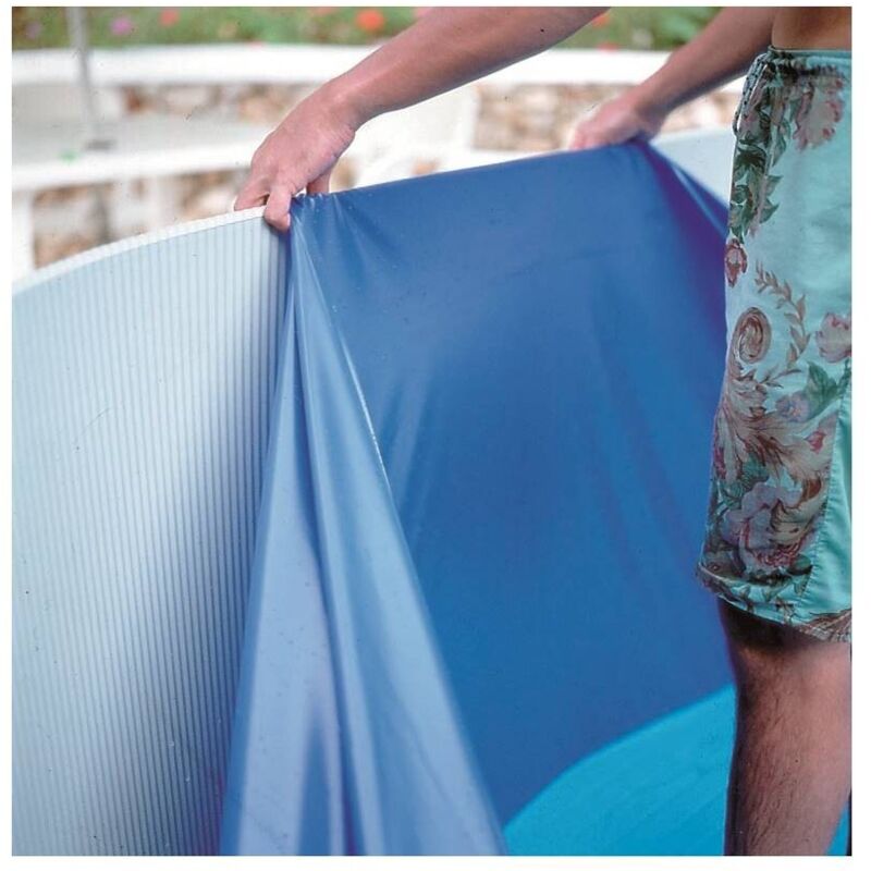 GRE - Liner bleu Ø350x90 pour piscines hors sol rondes