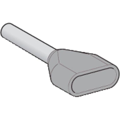 Linergy AZ5 - embout de câble double - taille moyen - 2,5mm² - gris - NF - AZ5DE025