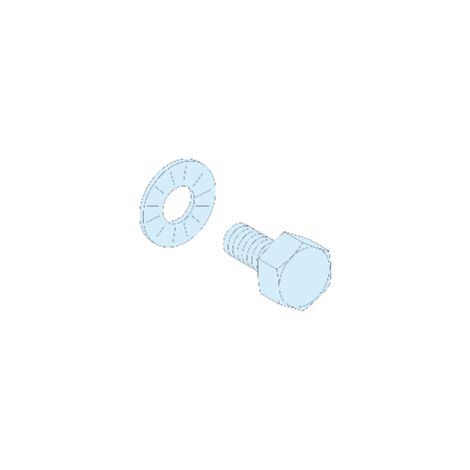 Linergy BS - Lot de 40 vis + rondelles - M6 x 16 pour barre taraudée  630 A - LVS04195