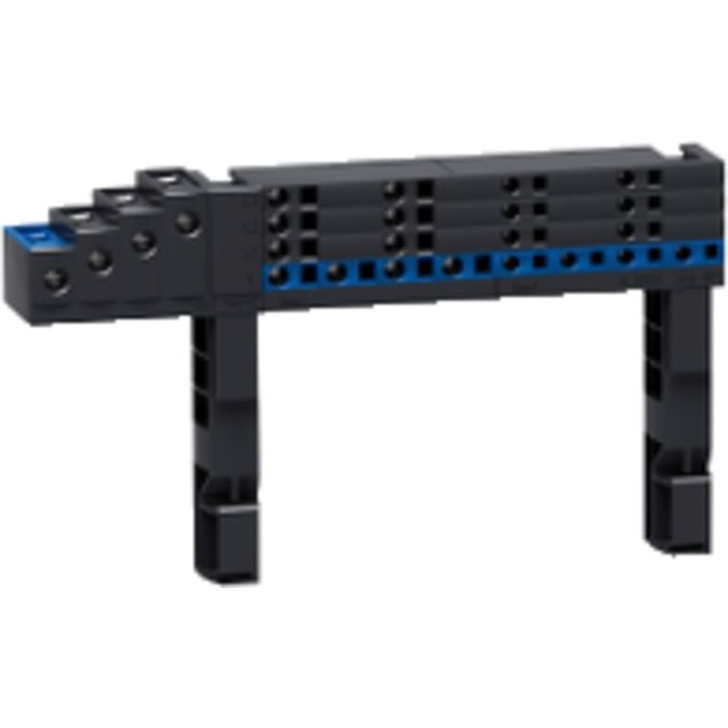 Schneider Electric - Linergy fm - Répartiteur 1/2 rangée à connexion rapide - 4P 63A - (Multiclip) - LVS04008