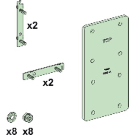 Linergy LGYE - Liaison plate entre JdB Vert/Horiz 3200A - avec visserie - LVS04607