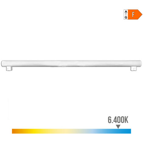 LINESTRA LED 2 CASQUILLOS S14S 18W 1450lm 6400K LUZ FRIA Ø3x100cm EDM