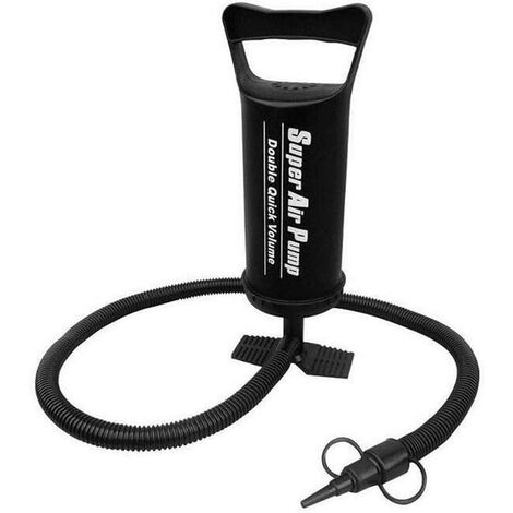 L'inflation Pompe À Air Manuelle Pompe À Air Gonfleur en Plastique pour Les Piscines Bateaux Jouets Grand Lits Gonflables Capacité Universelle Pompe À Air,Superma,1 pièce,noir