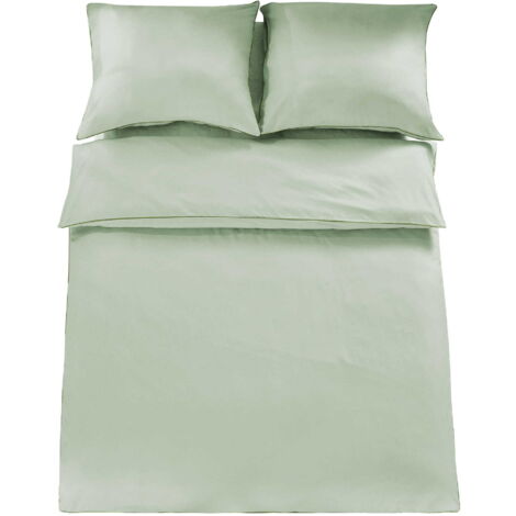 LINGE DE LIT EN COTON BASIC 160x200 PISTACHE