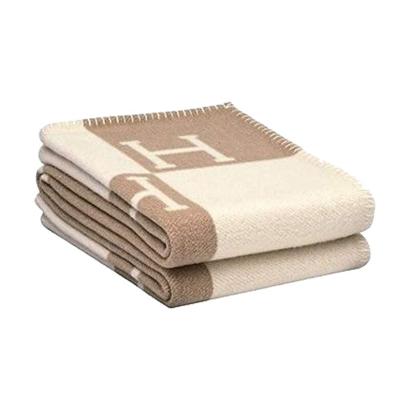 Linge de lit en Laine pour canapé ou Pique-Nique, Couverture en Laine Naturelle, Couverture Double, 130-180 cm, Produit Naturel, Parfait comme